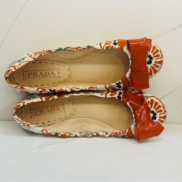 Prada Floral Ballet Flats - Picture 5 of 12